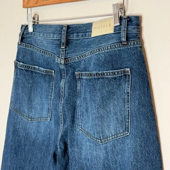 PISTOLA Denim Tate High Rise Bowed Wide Leg Women's Size 30 Cotton